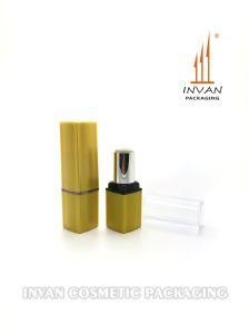 Unique Cosmetic Contianers Spray Pearly Yellow Lipstick Case for Makeup