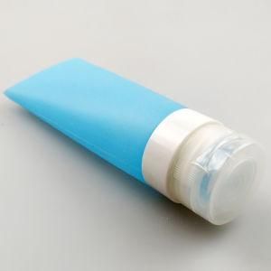 Jumbo Size Toothpaste-Shaped FDA Food Grade Silicone Cosmetics Travel Containers, Blue