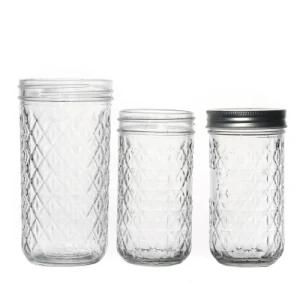 Empty Glass Jars Suppliers High Quality Wholesale Storage Clear Caviar Food Glass Jar