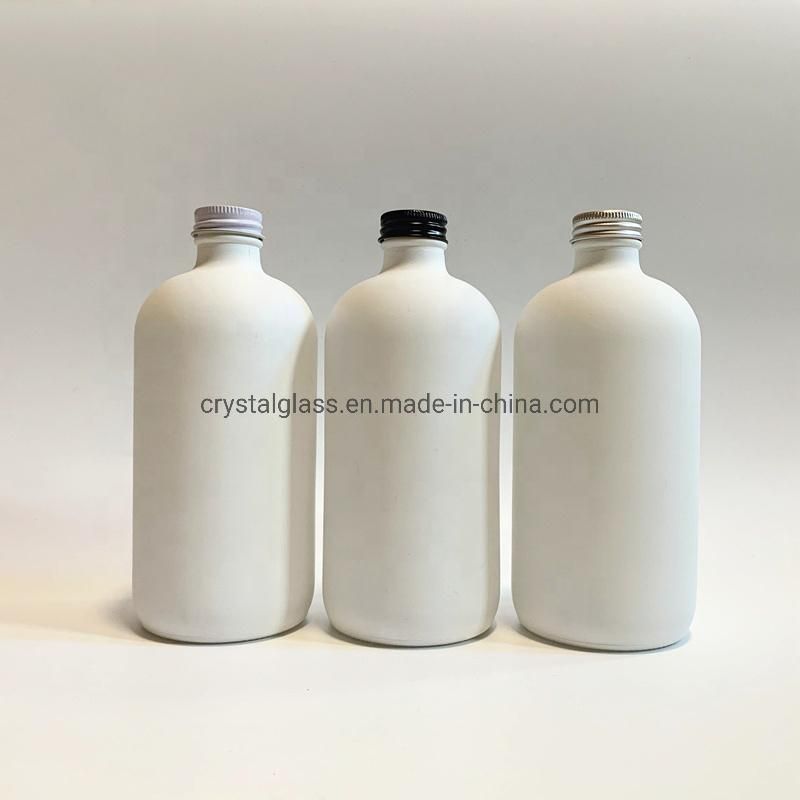 4oz 8oz 16oz Boston Glass Syrup Bottle with Screw Lid
