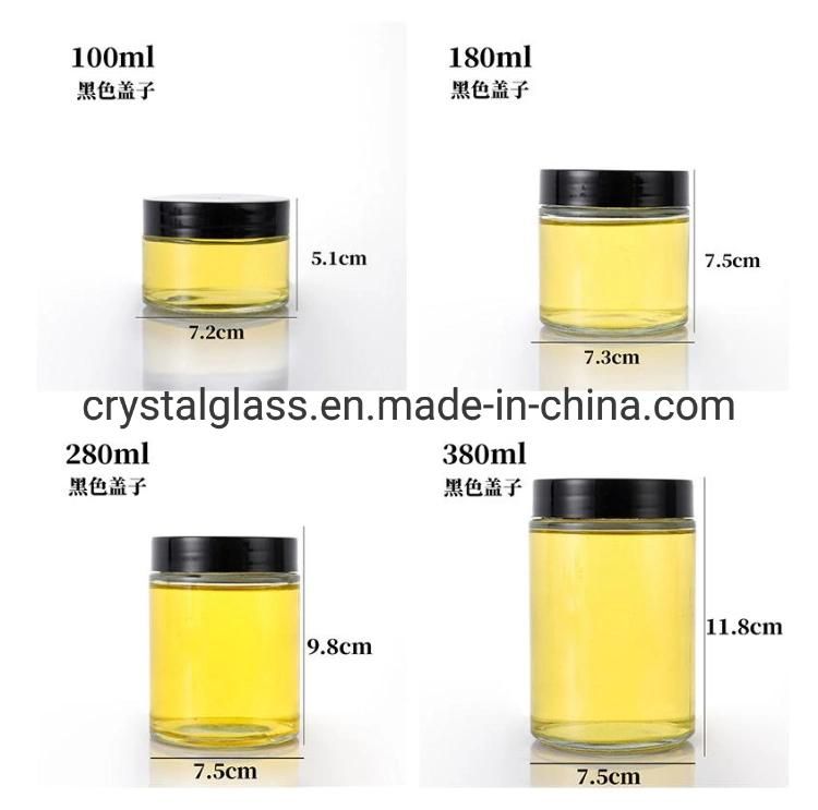Hexagon Six-Side Honey Glass Bottle Jam Jar with Lid