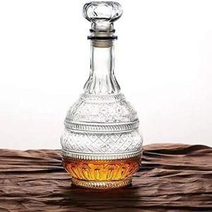 Super Clear Rectangle Shaped Liquor Tequila Vodka Alcoholic Drink Glass Bottles Wholesale