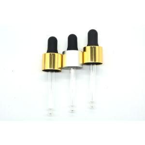 24mm Neck Size White Glass Dropper Cap for Essential Oil Bottles