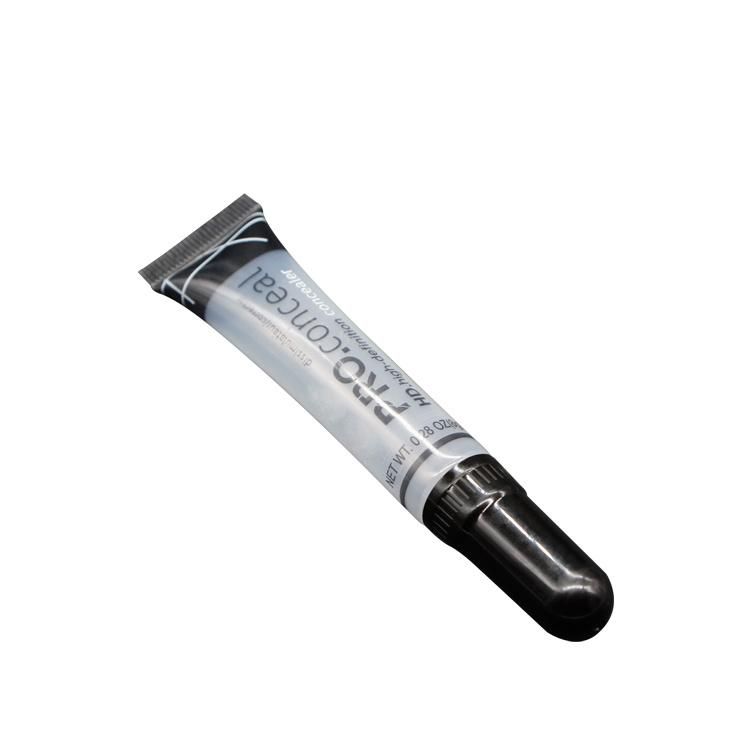 Clear Nail Polish Lip Gloss Tube with Brush