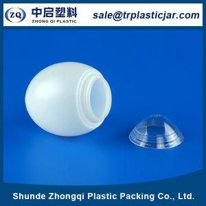Egg Shape Plastic Tin Can