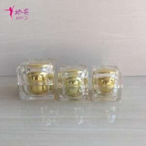 50g Round Corner Square Acrylic Cream Jar for Skin Care Packaging