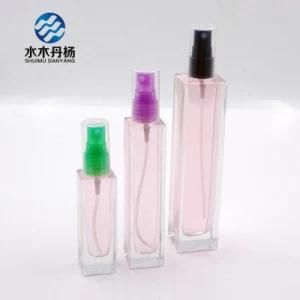 30ml 50ml 100ml Square Empty Perfume Bottle with Screw Pump Sprayer