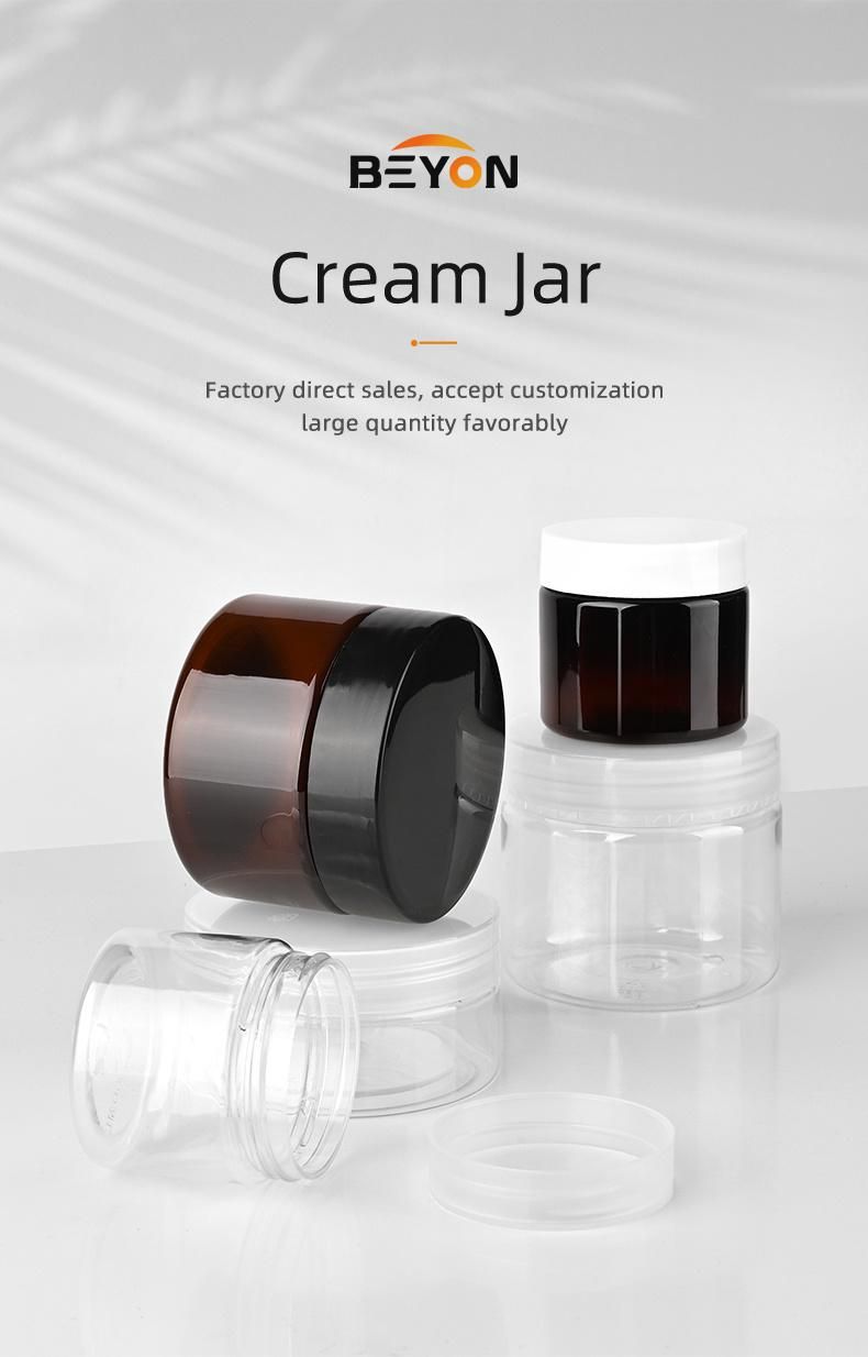 150ml Cream Jar Clear Pet Plastic Cosmetic Cream Jar Cosmetic Container