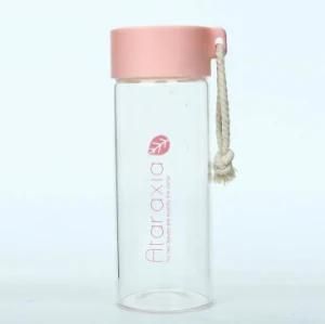 Hot Selling High Borosilicate Glass Bottle Wholesale Beverage Bottle with Plastic Cap