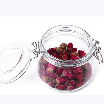 Glass Storage Jar Containers with Clip for Kitchen Storage