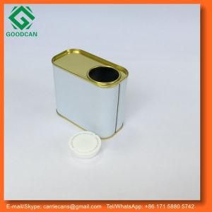 Small Empty Rectangle Tin Can with Lid for Chemical Paint Packing