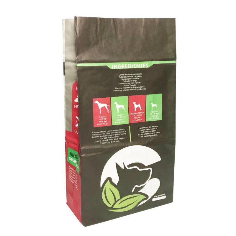 Hot Selling Pet Food Bag 20kg Recyclable Grocery Paper Bag for Pet Food Packing Bag Food Grade Bag Good Quality