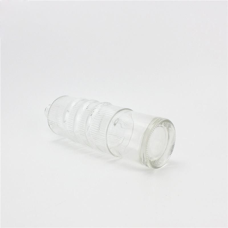 Empty 750ml 500ml Crystal Gin Rum Liquor Glass Bottle for Spirit