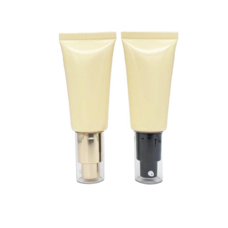 Eco Friendly Empty Cosmetic Plastic Soft Squeeze Eye Cream Eye Serum 10ml 15ml Airless Pump Sugarcane Skincare Cream Tube