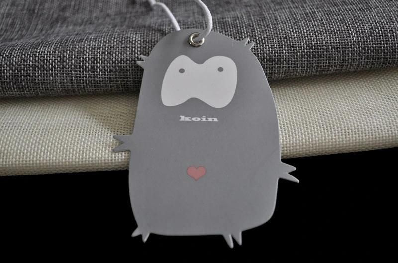 Fancy Design Custom Logo Shape Hang Tags for Kids Garment Label