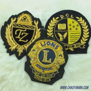 Factory Custom Metal Wire Embroidery Badge 220
