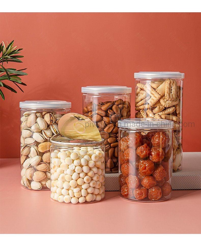 165 Ml Nut Dry Fruit Candy Snack Packaging Plastic Easy Open Jars Containers for Pickles