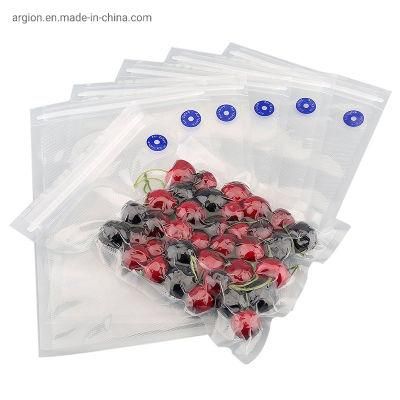 Customized Size BPA-Free Zipper Bag with Air Valve for Handheld Vacuum Sealer