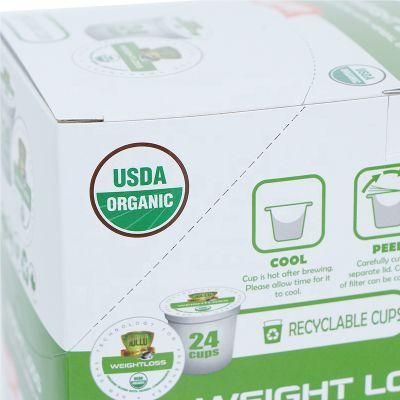 Custom Logo Printed White Paper Weight Loss Tea Coffee Gift Carton Box