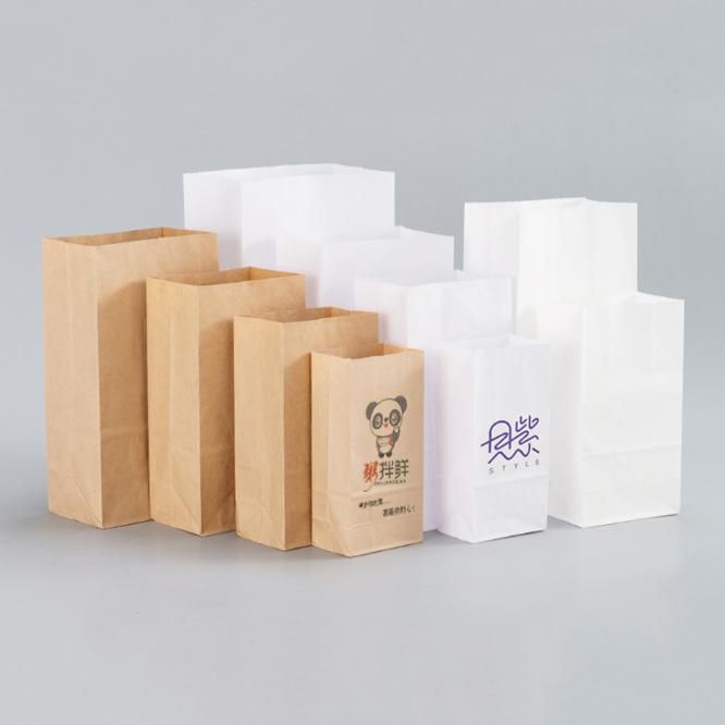 Custom Designed Kraft Paper Take Away Bags