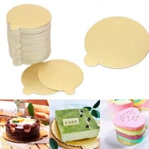 10 Inch Disposable Round &amp; Square Lace Cake Card Board with Ear