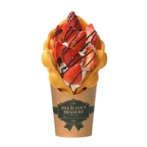 Printing Leakproof Paper Ice Cream Waffle Cone Holder