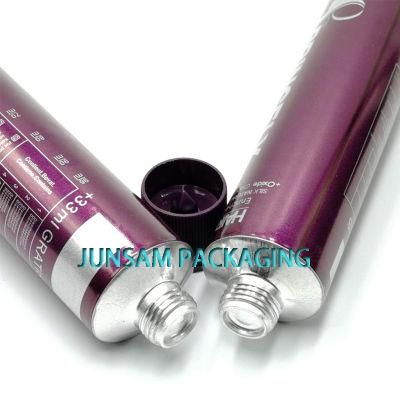 Inner Varnished Aluminium Collapsible Tubes Animal Food Packaging Soft Metal Container