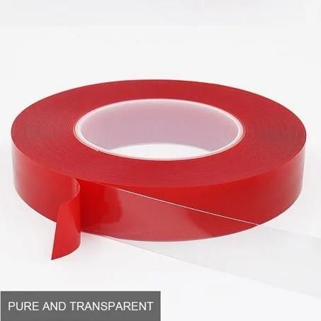 Waterproof Transparent Pet Film Double Acrylic Coated Log Roll Tape
