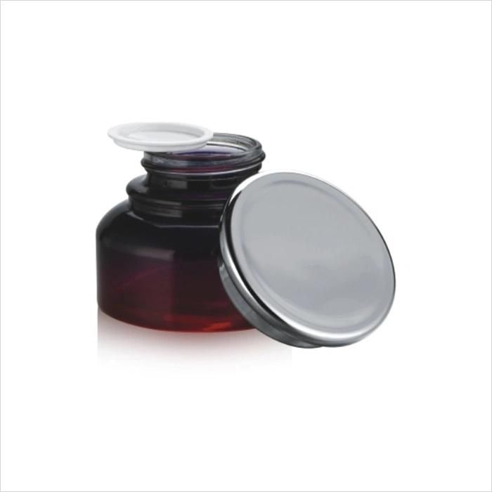 30g 50g Custom Red Color Cosmetic Jar with Silver Cap for Face Care