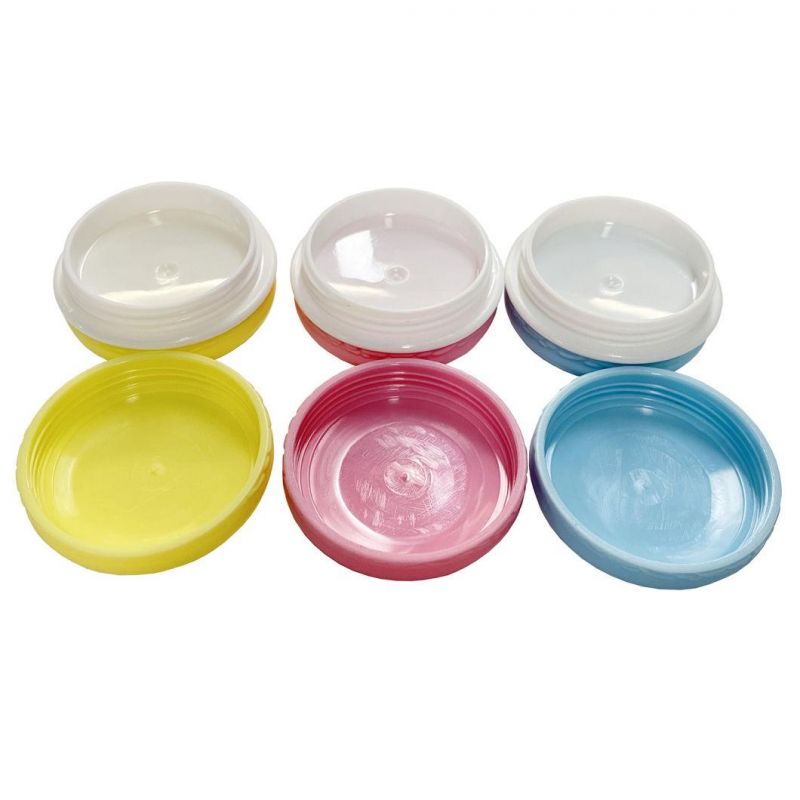 Clear Pots Cosmetic Body Scrub Container Empty Pet Plastic Jars with Aluminum Lids