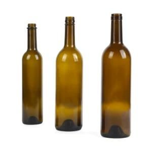 Empty 500 Ml 750 Ml 1 Liter Glass Vodka Bottle with Wooden Cork for Liquor