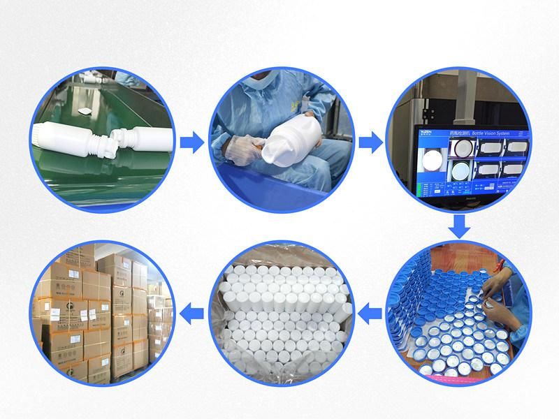250ml HDPE Ring-Pull Cap Pharmaceutical Plastic Packaging Cans