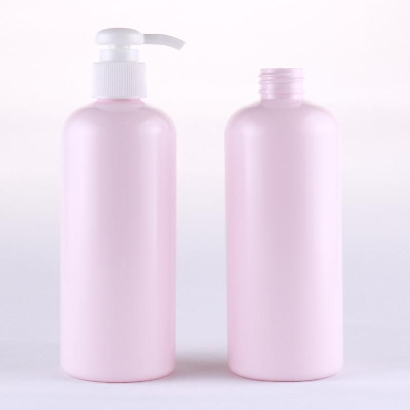 Eco Friendly Custom Pink Shampoo Empty 300ml 500ml Large Lotion Bottle Plastic Pet Plastic Hair Product Bottles and Containers