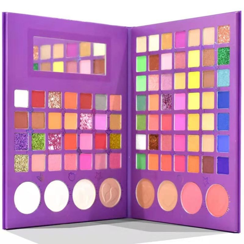 Explosive 85 Colors! Eye Shadow Market Cross-Border Europe and The United States Novo The Same Beauty Makeup Blush Makeup Set Brand Cosmetics