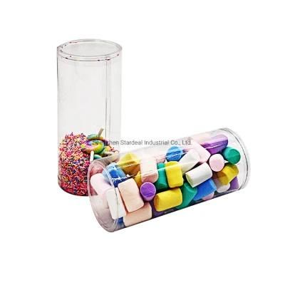 Clear Pet Packaging Round PVC Transparent Tube Cylinder Plastic Box