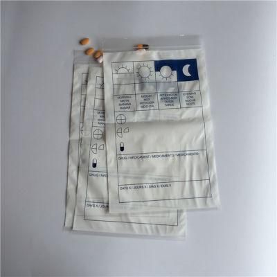 2021 New Supplier Printed Medicinal Packaging Plastic Medicine Ziplock Bags LDPE