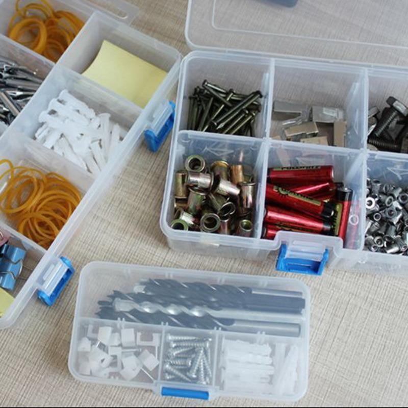 Nuts Bits Cells Portable Jewelry Tool Box Container Ring Electronic Drill Screw Beads Component Storage Toolkit