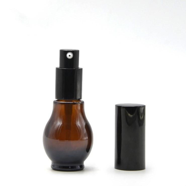 Amber Glass Dropper Bottle Single Gourd Shaped Essential Oil Bottle 10ml, 20ml, 30ml, 50ml, 100ml