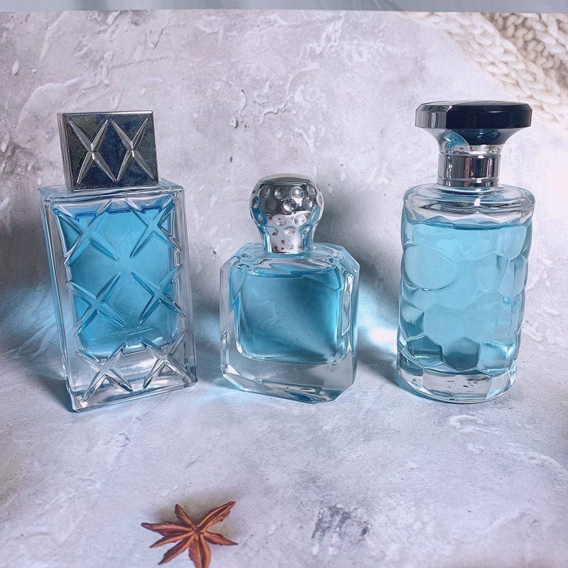 Custom Luxury Fine Mist Sprayer Glass Perfume Bottle with Cap for Cosmetic Packing 50ml