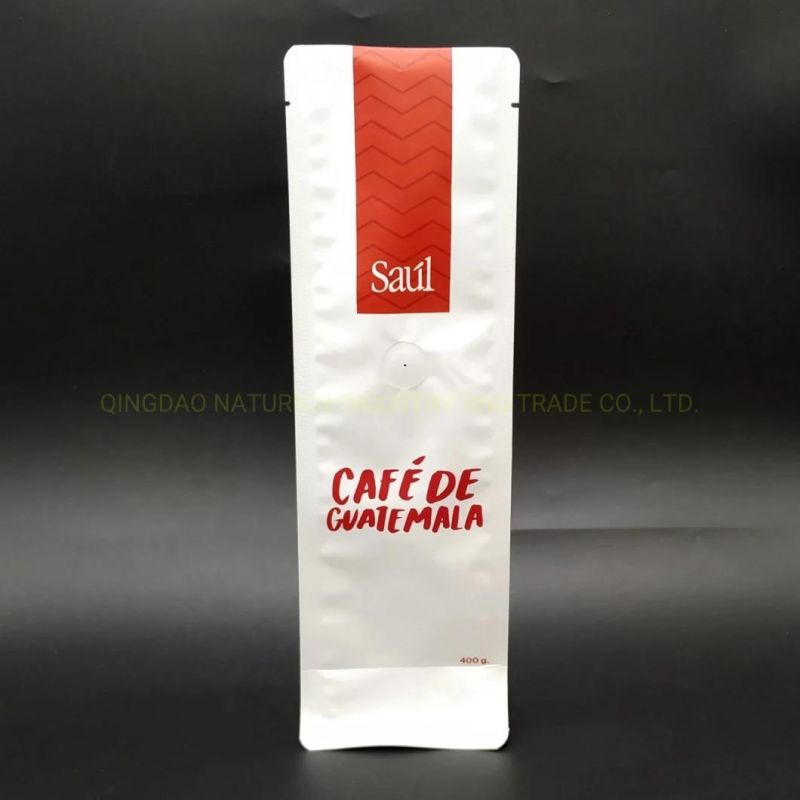 Aluminum Foil Coffee Bags with Valve Resealable Coffee Bean Packaging Bag