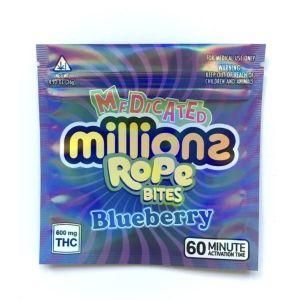 Medicated Millions Vimto Rope Bites Mylar Bag Heat Sealable Mylar Bag