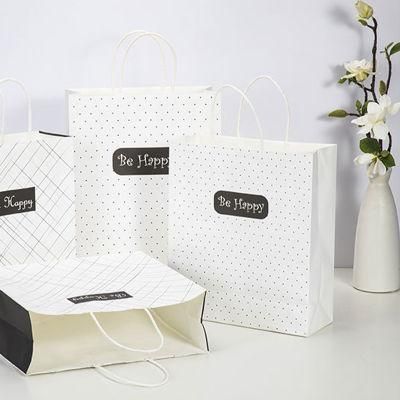 Wholesale Luxury Custom Size Gift Package Cardboard Paper Bag with Color Printing