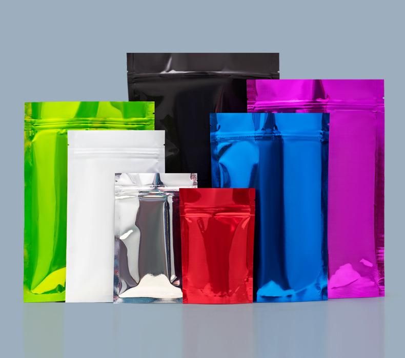 Digital Printing Colorful Al Foil Zipper Bag Stand up Food Packaging Bag