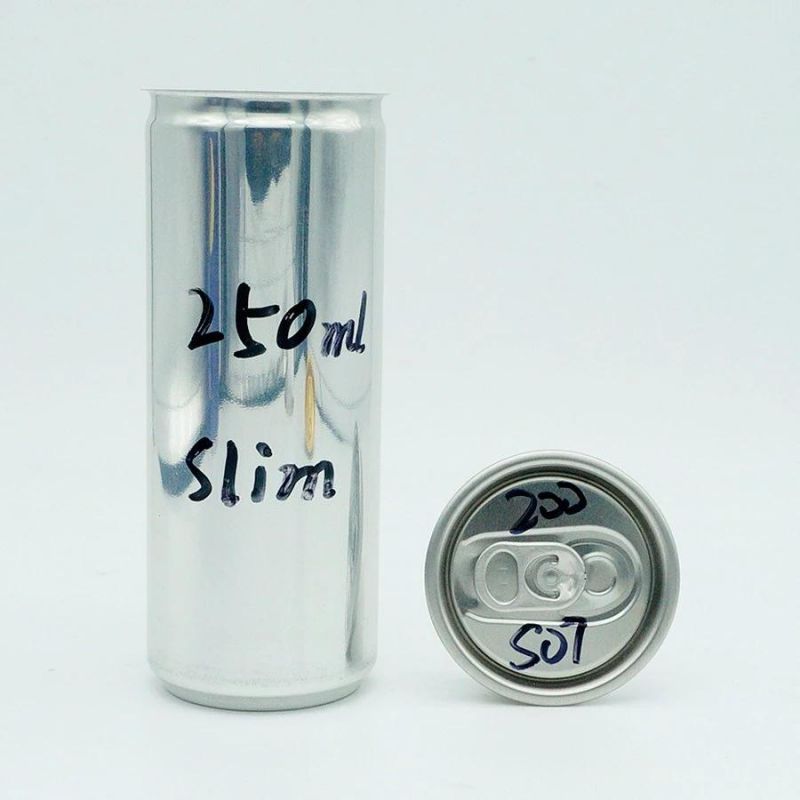 Slim 250ml Energy Drink Cans with 200 Ends