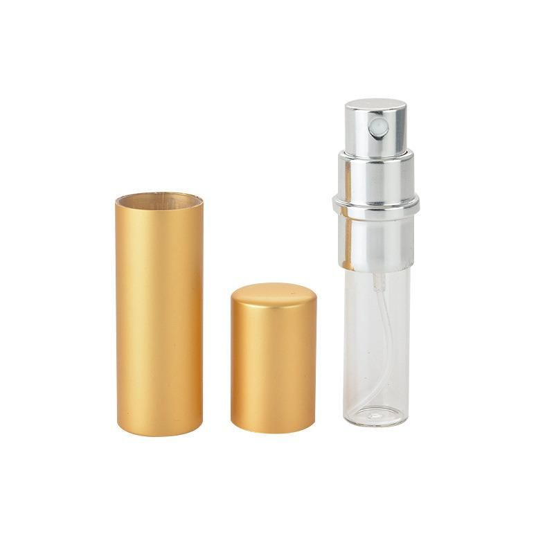 5ml Mini Portable for Travel Aluminum Refillable Perfume Bottle with Spray Empty Cosmetic Containers with Atomizer Hot Sale