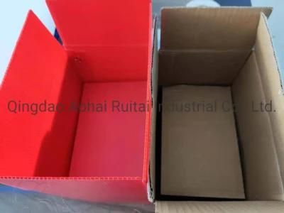 Red Storage Light Weight PP Corrugated Packaging Box