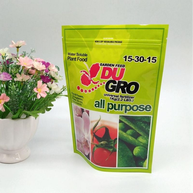 Quad Seal Plastic Pouch for Fertilizer Plastic Packing Bag