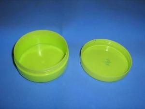 150ml Flat Plastic Jar, Round 3 Piece Cosmetic, Medical, Grease, Cream, Paste, Powder Packaging Jar