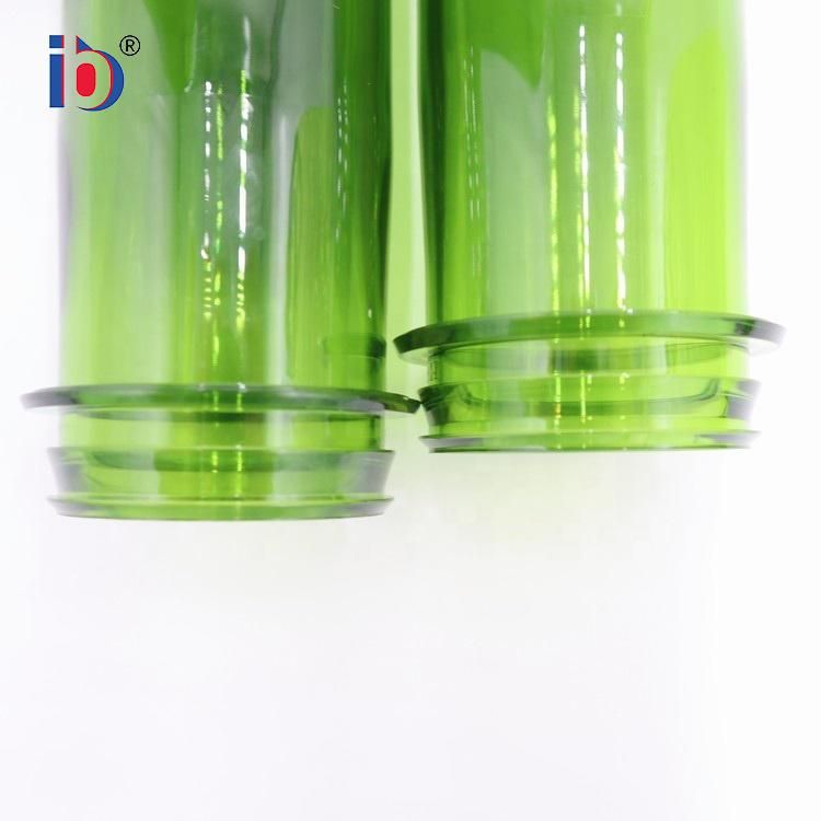 Kaixin 39mm Transparent Green Preforms Plastic Oil Bottle Pet Preform