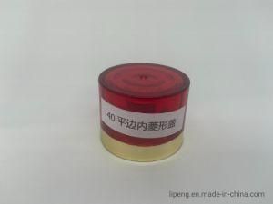 Acrylic Red with Gold Screw Cap for PE Packaging Cosmetic Tubes